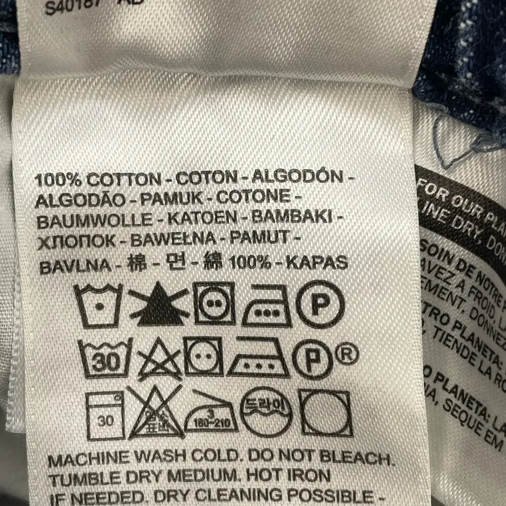 Levi's High Loose Taper Jeans Women's 27 Paperbag High Rise 100% Cotton Blue